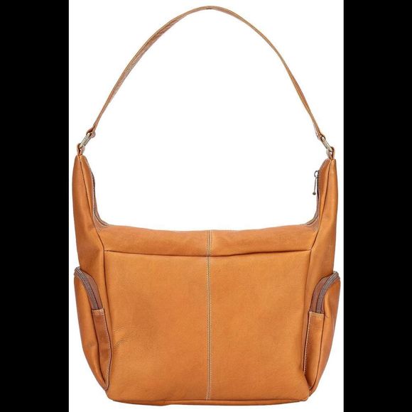 Le Donne Leather Aria Hobo Shoulder Bag Tan - Picture 2 of 2